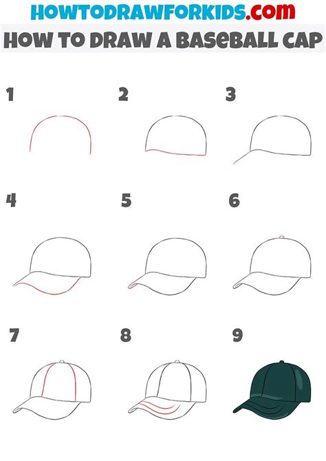 How to Draw a Baseball Cap