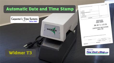 Automatic Date and Time Stamp - Widmer T3 Date Time Electric Stamp