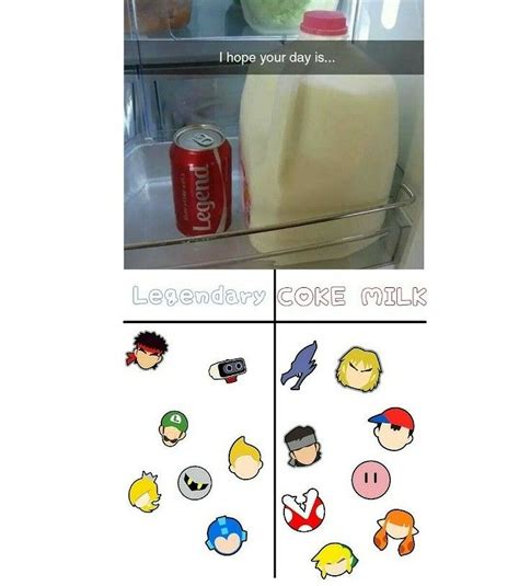 Super smash bros - Legendary COKE MILK | Smash bros funny, Super smash ...