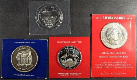 (4) MISC FOREIGN STERLING SILVER COINS sold at auction on 16th November | Silver City Auctions