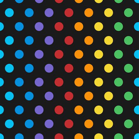 Seamless colorful polka dot pattern vector - Download Free Vectors, Clipart Graphics & Vector Art