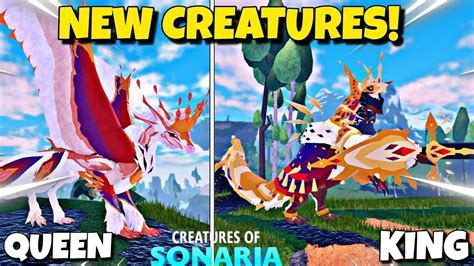 NEW CREATURES are INSANE! ROYALTY Creatures! | Creatures of Sonaria - YouTube