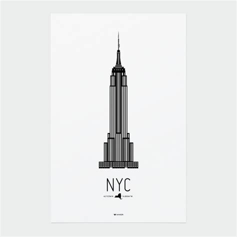 New York City Icon poster 01 | City prints, New york tattoo, City icon