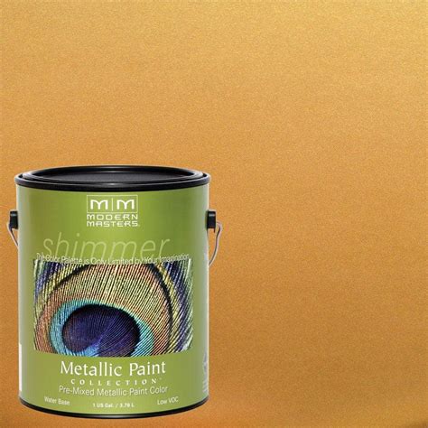 Modern Masters 1 gal. Olympic Gold Metallic Interior/Exterior Paint ...