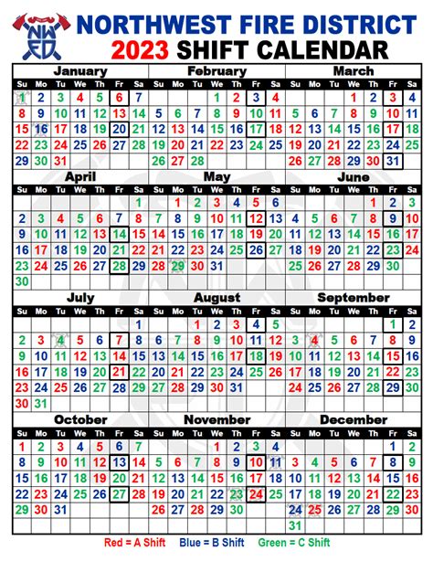 Shift Schedules - Northwest Fire District