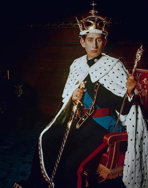 At the age of 21, Prince Charles posed for a portrait following his ...