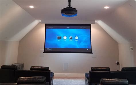 Motorised Projector Screen Ceiling Mount | Shelly Lighting