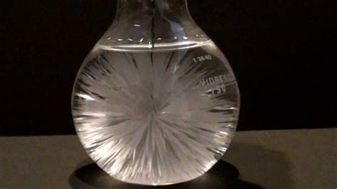 hot ice (sodium acetate) beautiful science experiment - YouTube