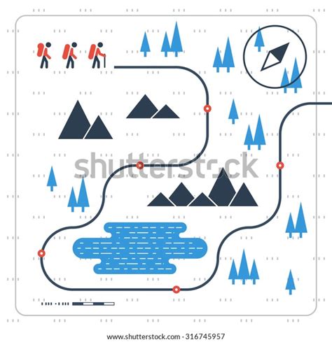 4,437 Park Trail Map Images, Stock Photos & Vectors | Shutterstock