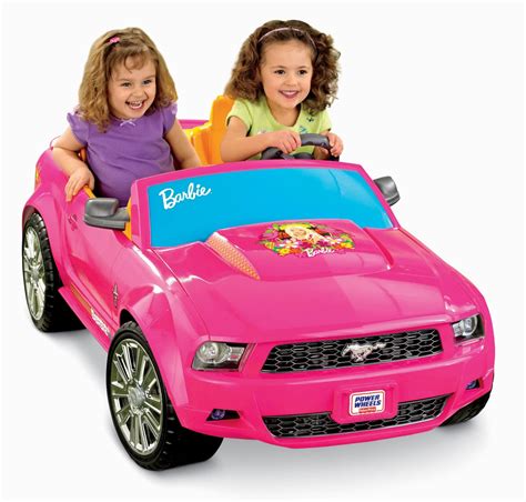 Power Wheels 12V Battery Toy Ride-On - Barbie Ford Mustang - Pink