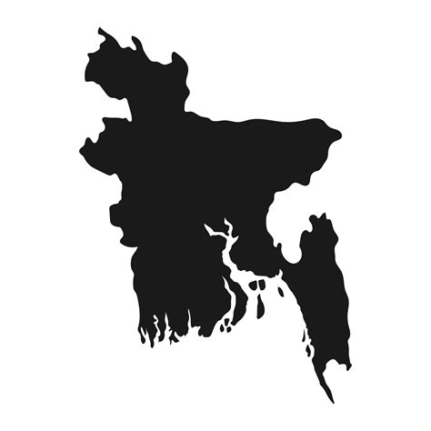 Highly detailed Bangladesh map with borders isolated on background ...