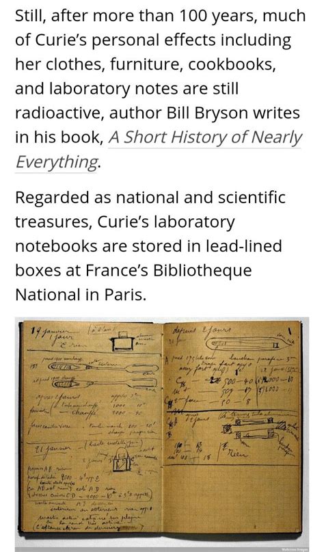 Marie Curie's Radioactive Possessions | Marie curie, Writing, History