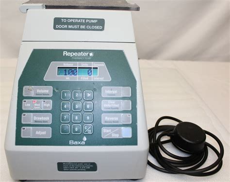 BAXTER REPEATER PHARMACY PUMP W/FOOT SWITCH for Sale - ScienceAGogo