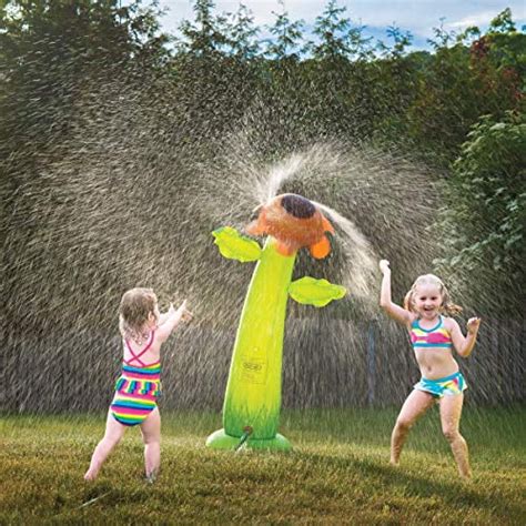 kids water sprinkler-5 Ft. Inflatable Water Sprinkler Sunflower Sprinkler Water Toy Fun Outdoor ...