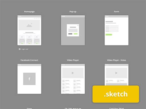 Flowchart Kit Sketch freebie - Download free resource for Sketch - Sketch App Sources
