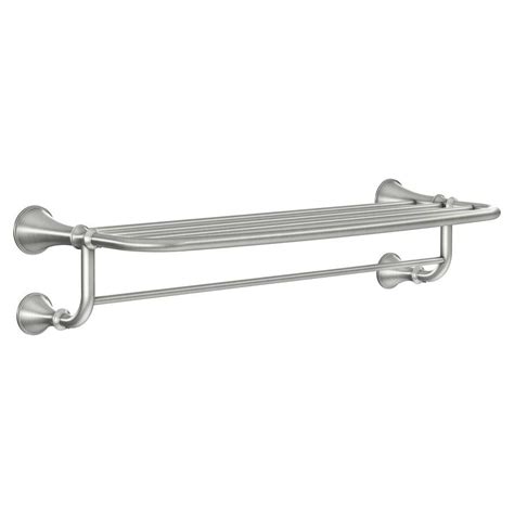 MOEN SAGE BN 24-IN HOTEL SHELF Lowes.com | Metal bathroom shelf ...