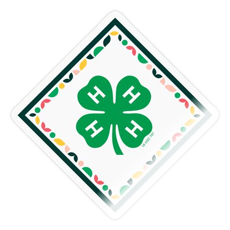 4-H Clover Tile Sticker – Shop 4-H