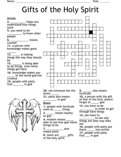 Seven Gifts Of The Holy Spirit Crossword Puzzle | My XXX Hot Girl