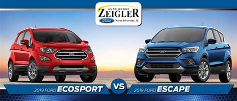 2019 Ford EcoSport vs. 2019 Ford Escape: What Are the Differences?