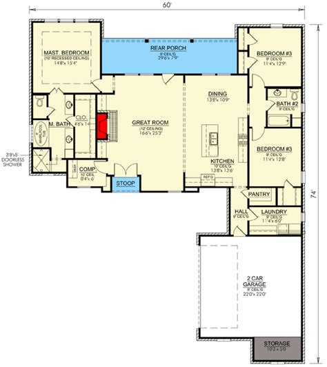 Massive Great Room - 56317SM | Architectural Designs - House Plans