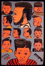 Indigo Arts Gallery | African Barber Signs | Togo 3 - Archive | African hair salon, African ...
