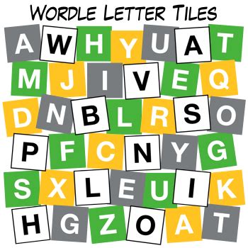 Wordle Letter Tiles Clip Art by Digital Classroom Clipart | TpT