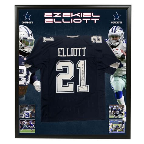 NFL – Ezekiel Elliott Signed & Framed Dallas Cowboys Jersey (Beckett COA) | Taylormade ...