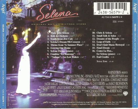 soundtrack heaven: Selena..Original Motion Picture Score by Dave Grusin