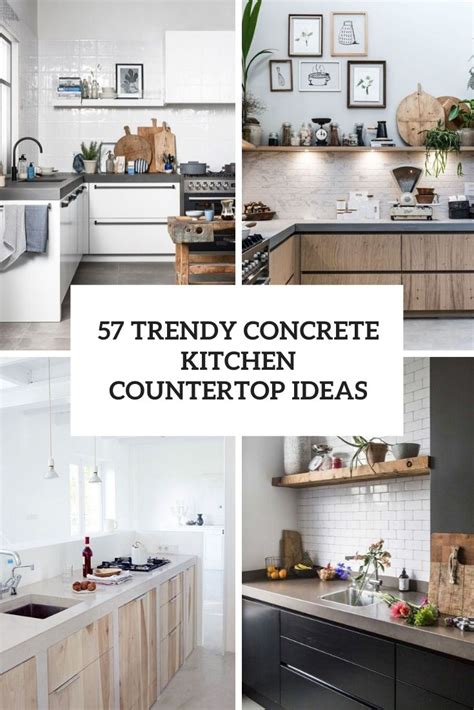 57 Concrete Kitchen Countertop Ideas - DigsDigs