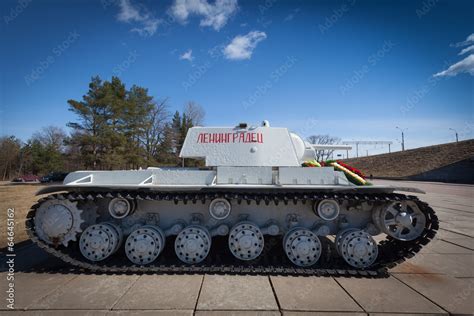 Soviet heavy tank KV-1 from World War II in Russia. Stock Photo | Adobe ...