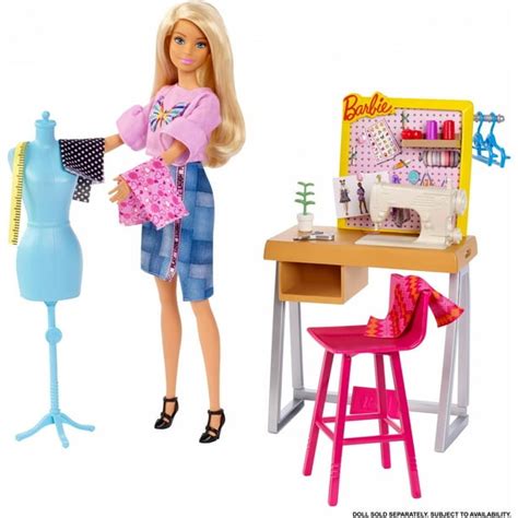 Barbie Career Places Fashion Design Studio Playset with Themed ...