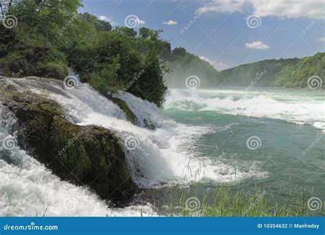 Rhine Falls stock photo. Image of rhein, waterfall, stream - 10354632