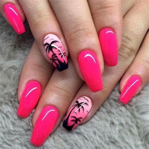 30+ Cool Nail Acrylic Designs Ideas To Wear This Summer | Tropical ...