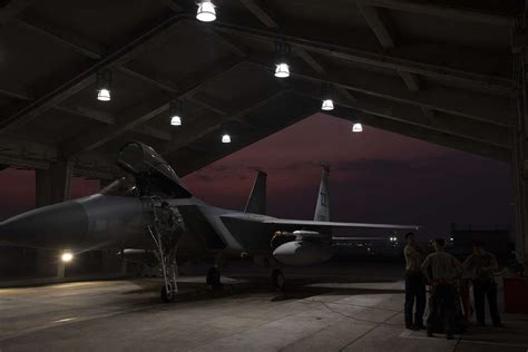 A 67th Fighter Squadron pilot exits an F-15C Eagle - NARA & DVIDS Public Domain Archive Public ...