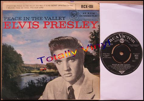 Totally Vinyl Records || Presley, Elvis - Peace in the valley EP ...