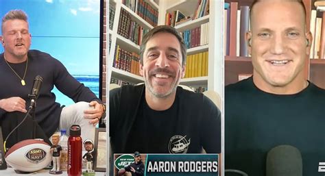 Aaron Rodgers Is Already Back on 'The Pat McAfee Show'