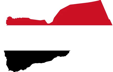 Yemen Flag Map • Mapsof.net