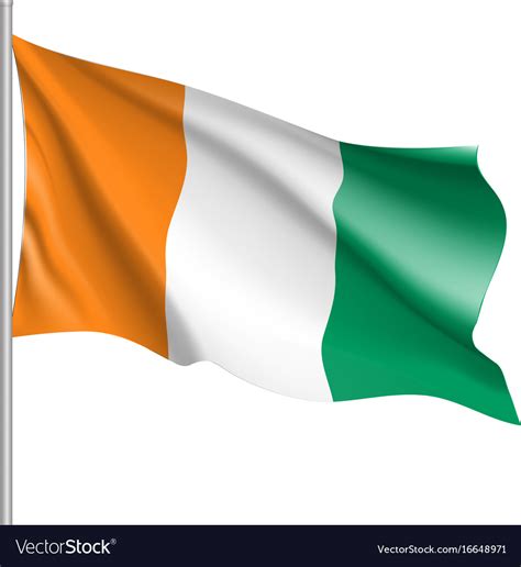 Ivory coast flag Royalty Free Vector Image - VectorStock