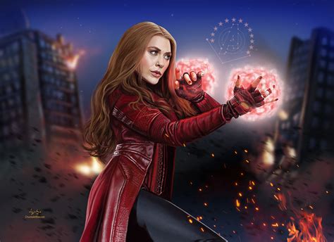 Scarlet Witch New Artwork Wallpaper,HD Superheroes Wallpapers,4k ...