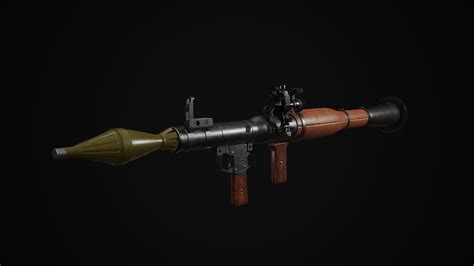 3D model RPG-7 Rocket Launcher VR / AR / low-poly | CGTrader