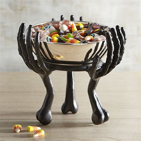 Skeleton Hand Candy Bowl | Halloween dinnerware, Diy halloween candy ...