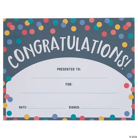 Congratulations Award Certificates | Fun Express