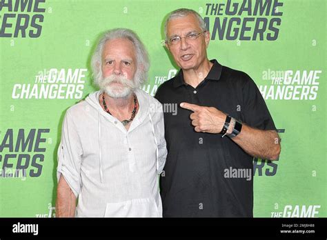 Bob Weir, left, and Louie Psihoyos attend the LA premiere of "The Game Changers" at ArcLight ...