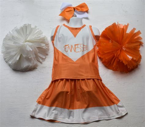 TENNESSEE Cheerleader Outfit Girl's Babies' Toddlers Complete With Pom ...