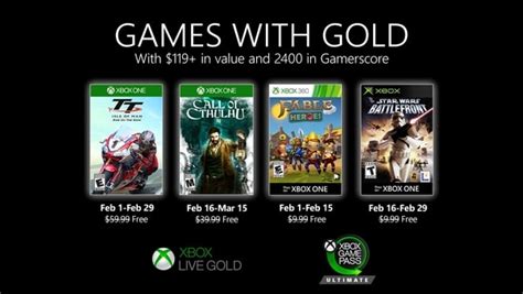 Xbox Live Gold free games for February 2020 announced - Gematsu