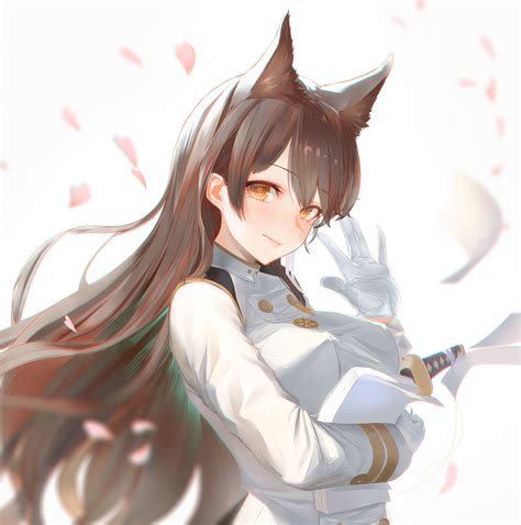 Pretty dog girl (kemonomimi) Atago [Artist: Mer] - Azur Lane - Waifu ...