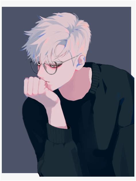 Dude White Hair - Anime Boy White Hair - 951x1213 PNG Download - PNGkit