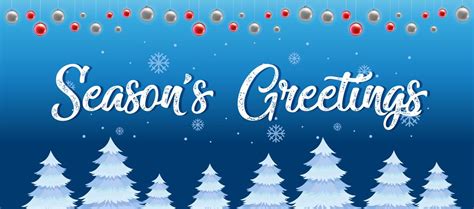 Winter season's greetings template 432854 Vector Art at Vecteezy