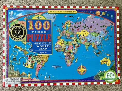 Best 100 Piece Map Of The World Puzzle for sale in Richmond, Virginia ...