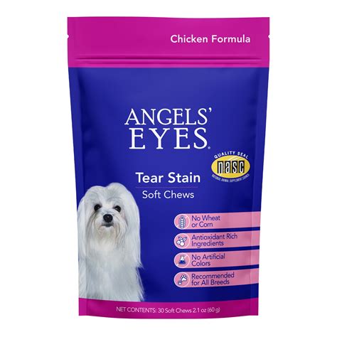 Angels’ Eyes Tear Stain Soft Chews for Dogs and Cats, Chicken Flavor, 30 Count Bag - Walmart.com